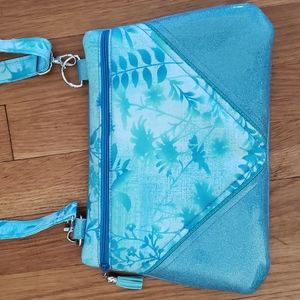 Sparkling Blue Crossbody Shoulder Bag NWOT